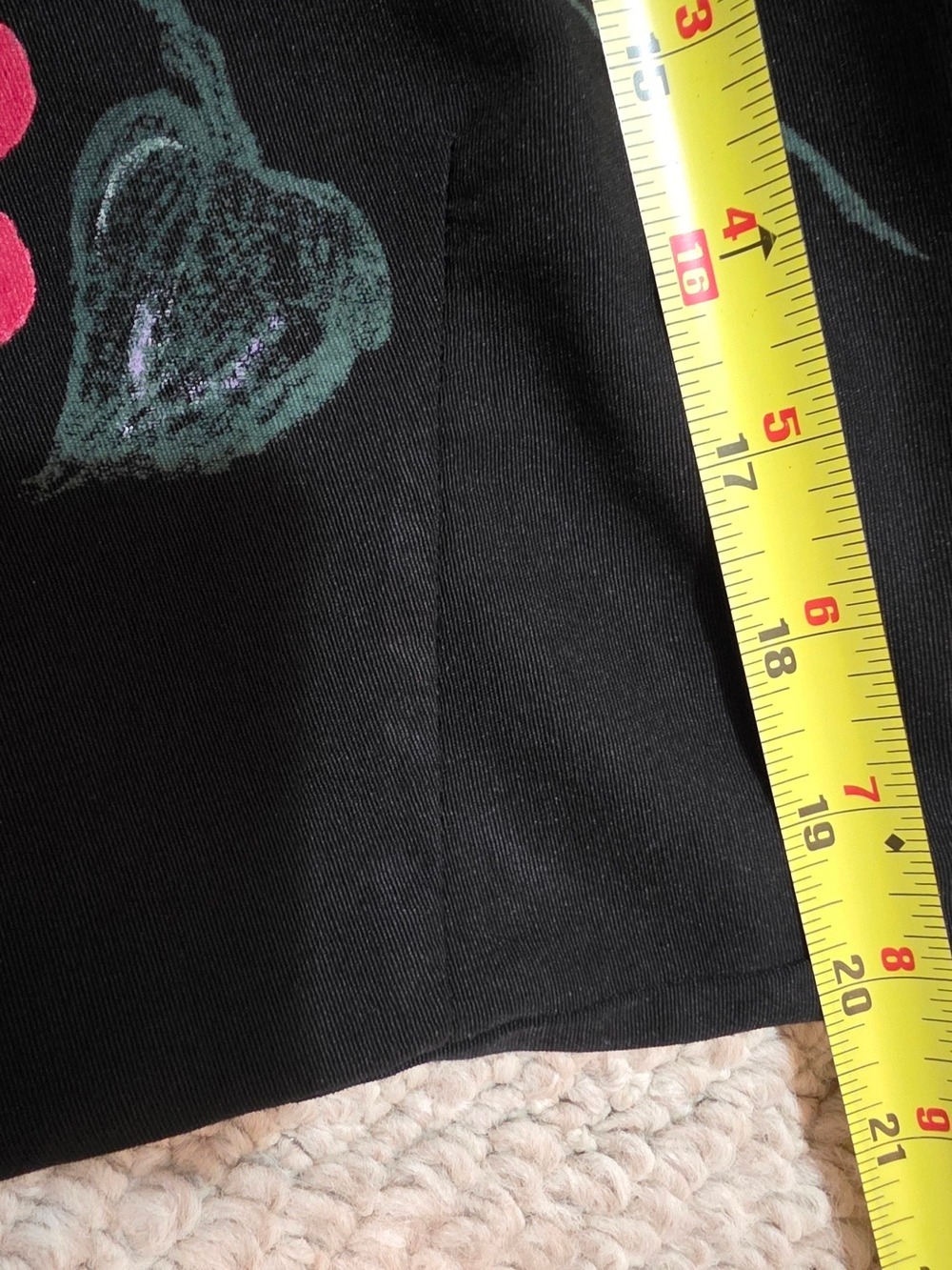 4/$67 Deal! Vintage Canadian Made Jessica Black Dress with Floral Embroidery - Picture 7 of 12